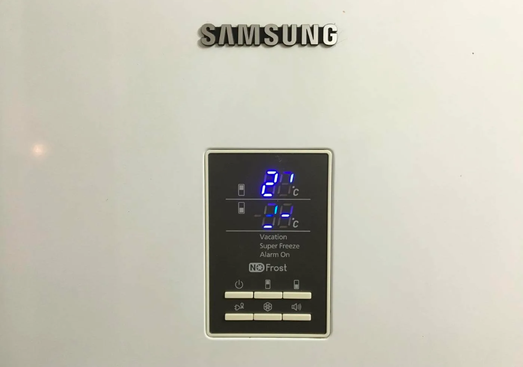 Как установить температуру на дисплее холодильника Самсунг